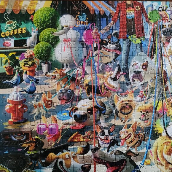 Ravensburger 500 Piece Puzzle - "The Dog Walker" - Picture 3 of 7